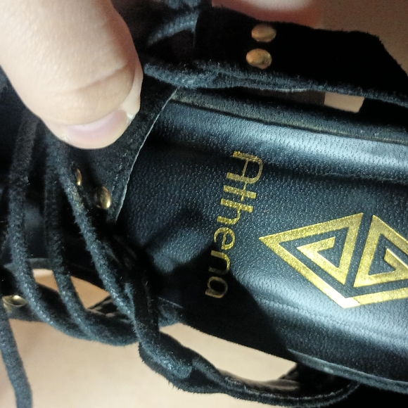 Chic Black Lace-Up Sandals - Picture 4 of 4